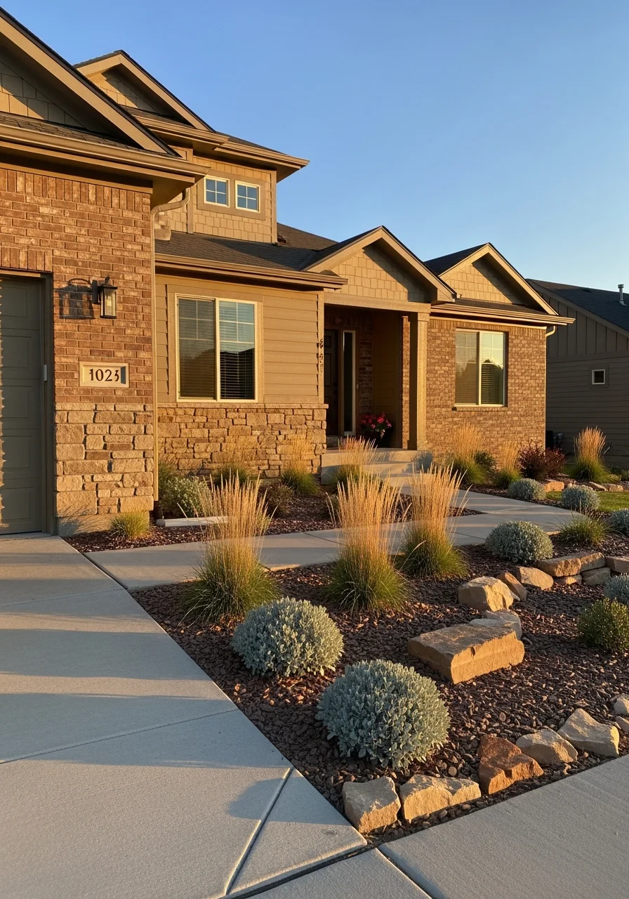 Close-up of a Denver-area home exterior with typical urban or suburban landscaping and setting.