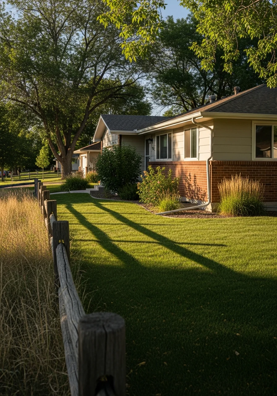 Portrait shot of a Greeley home showing typical architectural style and local landscaping.